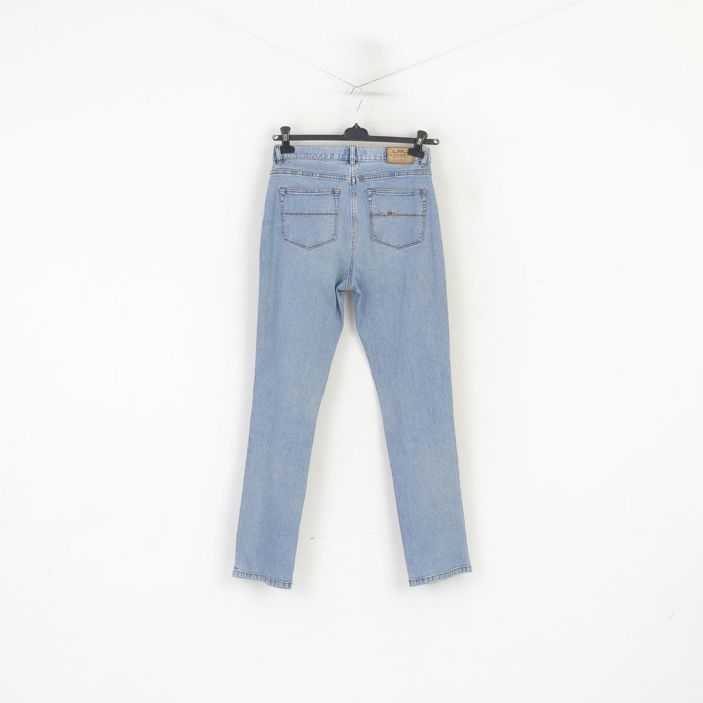 Lauren Jeans Co. Ralph Lauren Donna 4 Pantaloni Pantaloni vintage in cotone blu