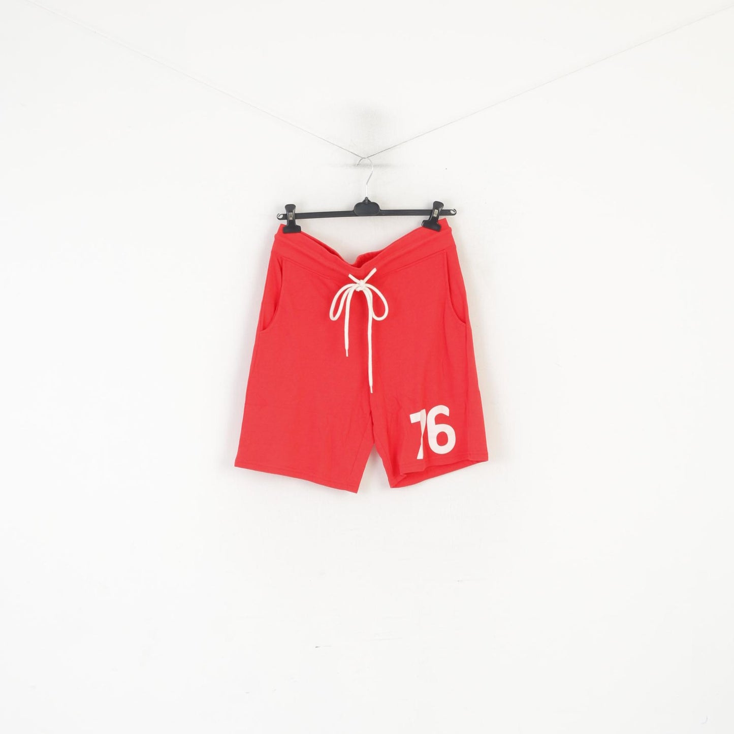 Jimmi Jamms Men L Shorts Red Cotton Sportswear Gym Training #76