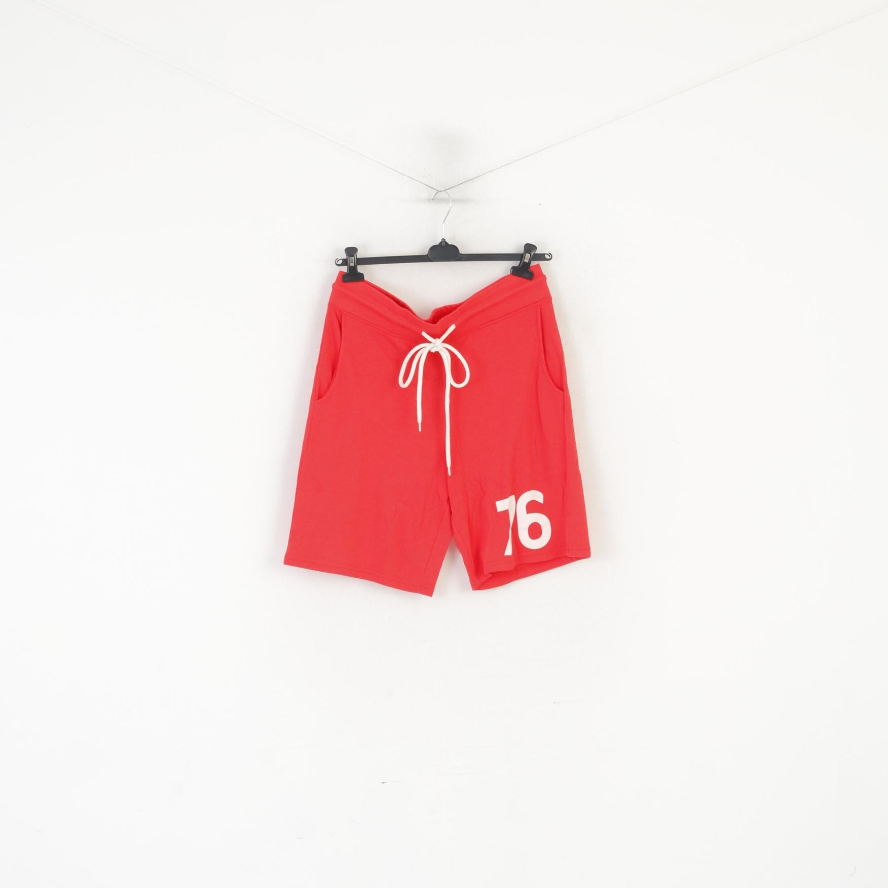 Jimmi Jamms hommes L Shorts rouge vêtements de sport en coton entraînement de gymnastique #76