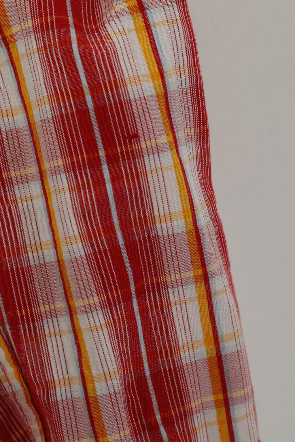 Lee Men XL Casual Shirt Red Cotton Check Popper Buttons Long Sleeve Bull Top