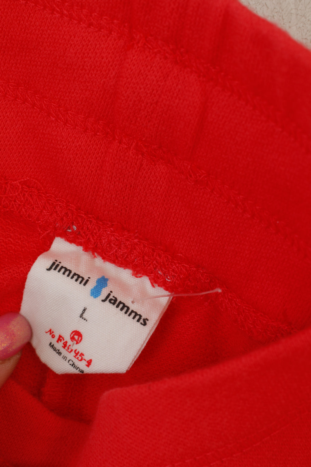Jimmi Jamms hommes L Shorts rouge vêtements de sport en coton entraînement de gymnastique #76