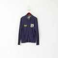 Hilfiger Denim Men M Sweatshirt Marine Coton New York Full Zipper Sport Top