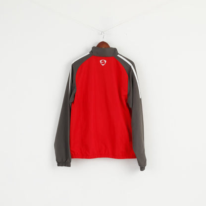 Nike Men L Jacket Red Turkey National Team Football Full Ziper Activewear Top