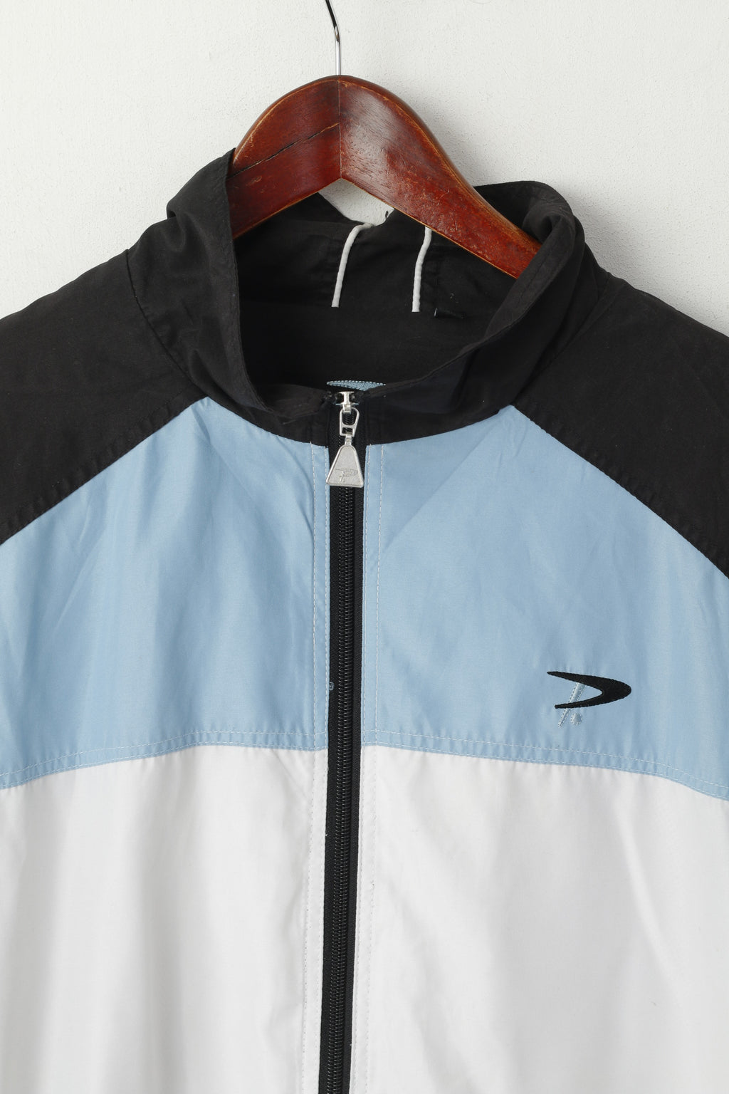 Giacca Pirelli da uomo M Nero Bianco Leggero con cerniera intera Foderato in rete per abbigliamento sportivo