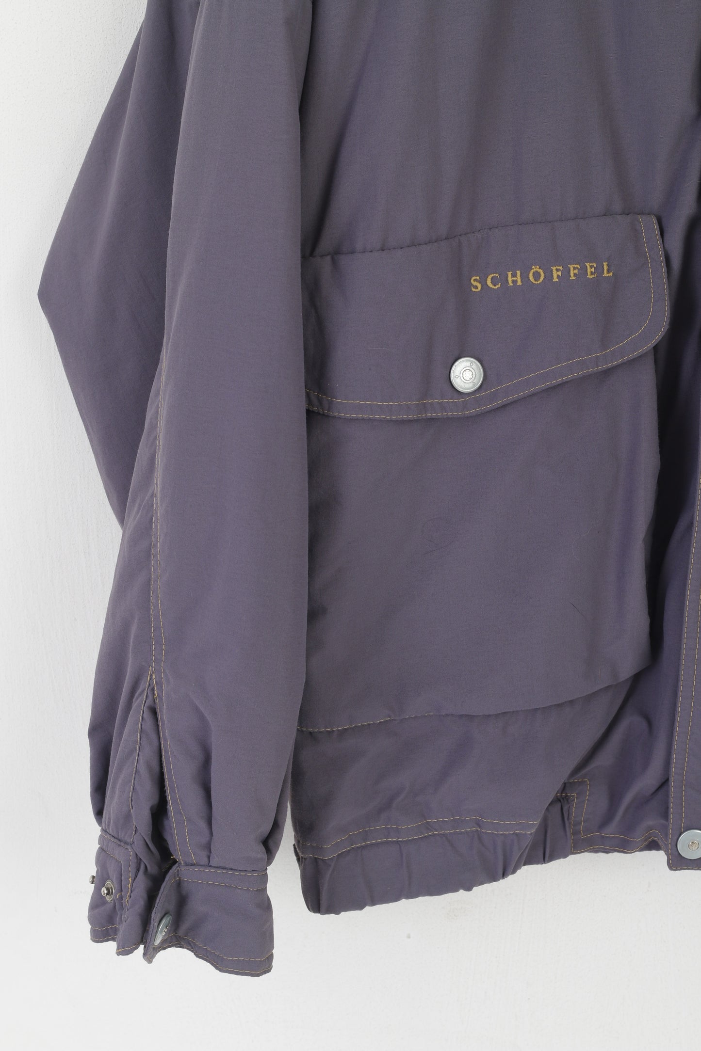 Schoffel Country Men 52 L Jacket Purpple Vintage Gore-Tex  Bomber Padded Top