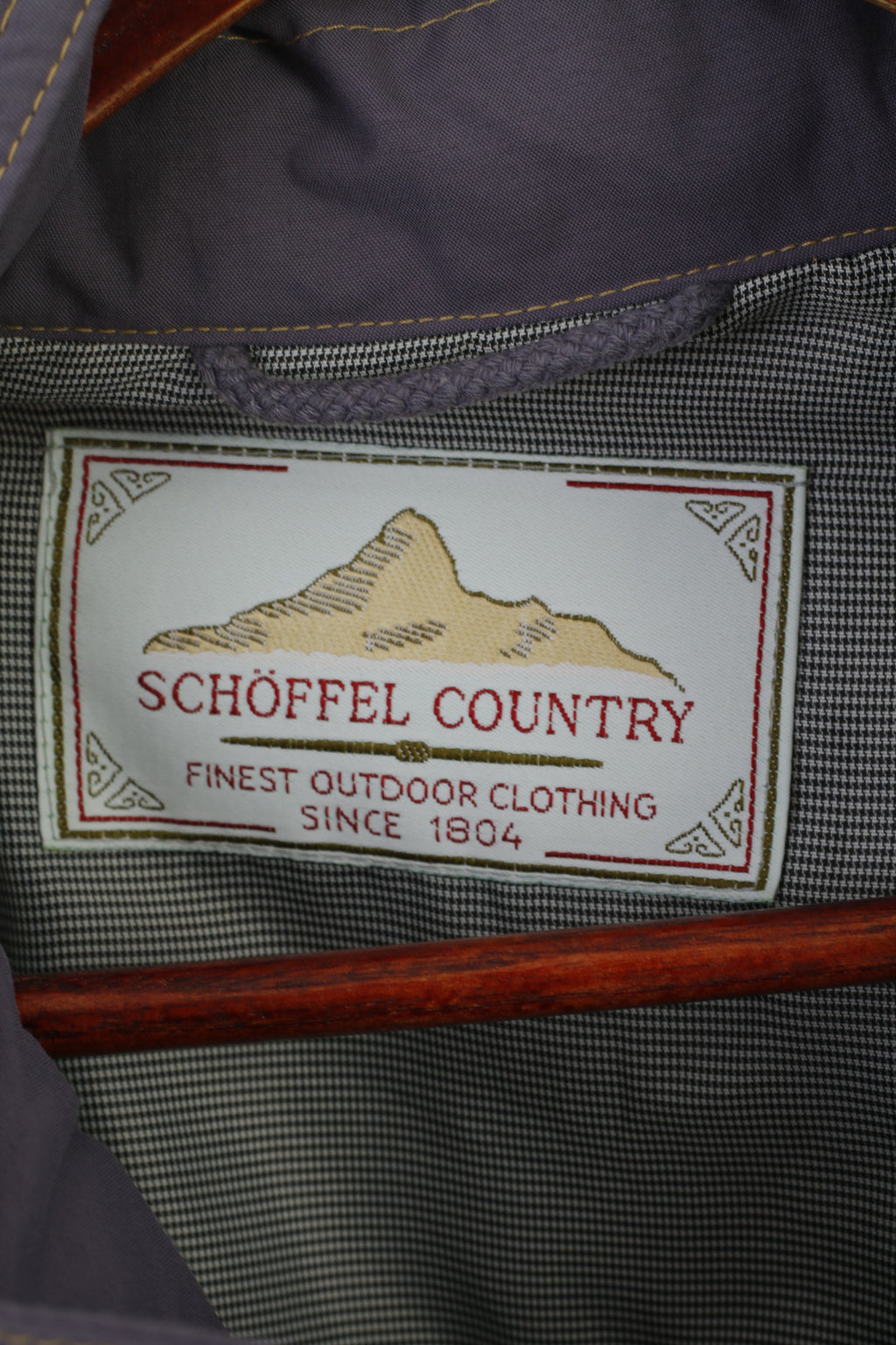 Schoffel Country Hommes 52 L Veste Violet Vintage Gore-Tex Bomber Haut Rembourré