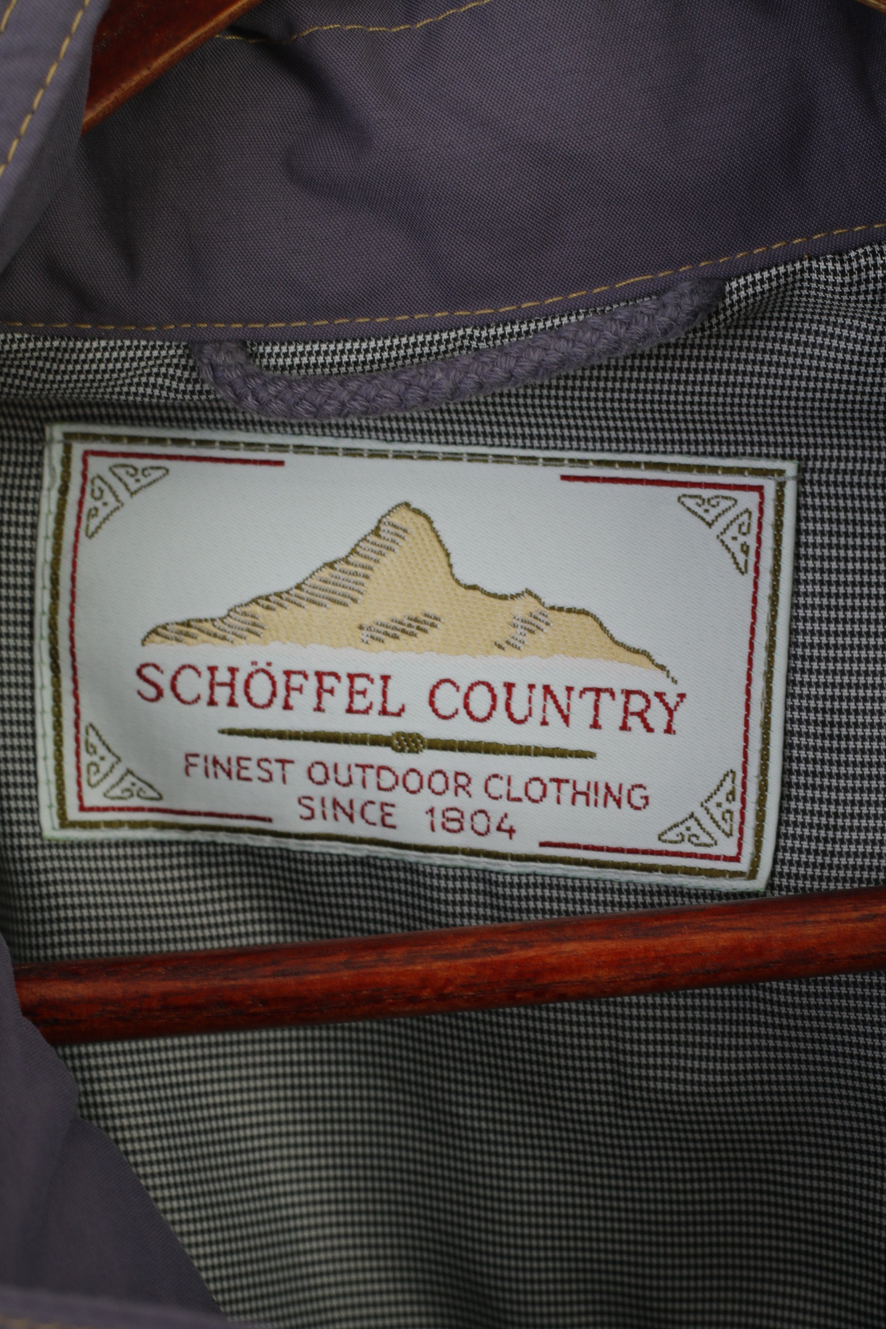 Schoffel Country Hommes 52 L Veste Violet Vintage Gore-Tex Bomber Haut Rembourré