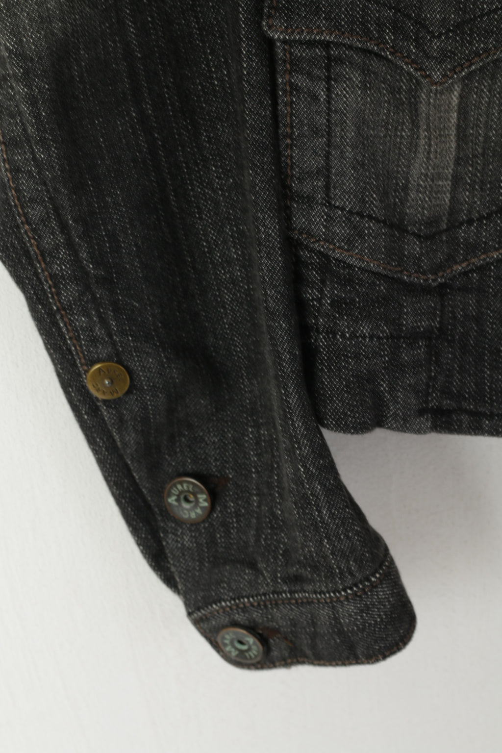 Marc Aurel Femme 36 S Veste En Jean Gris Coton Jeans Blazer Simple Boutonnage