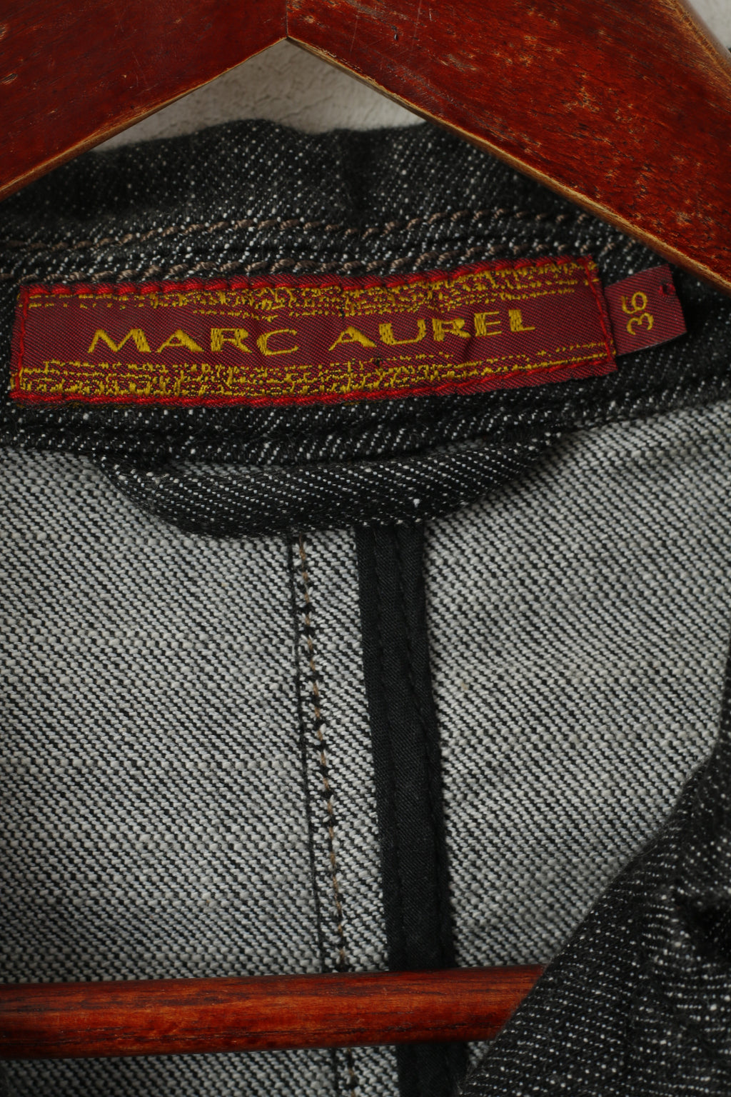 Marc Aurel Femme 36 S Veste En Jean Gris Coton Jeans Blazer Simple Boutonnage