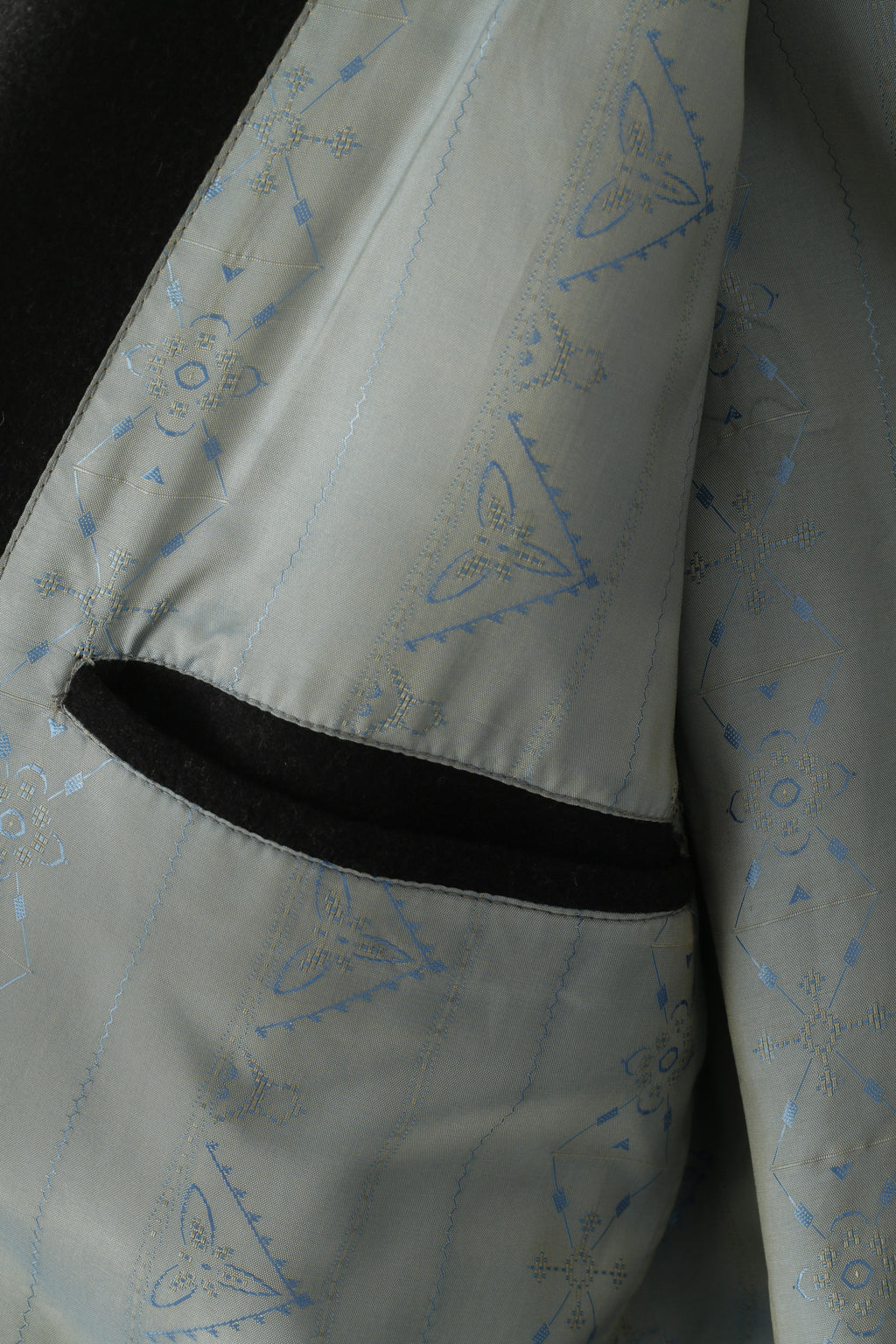 More Than Fashion San Siro Men 48 Blazer Vintage Charcoal Wool Cashmere Italy Jacket