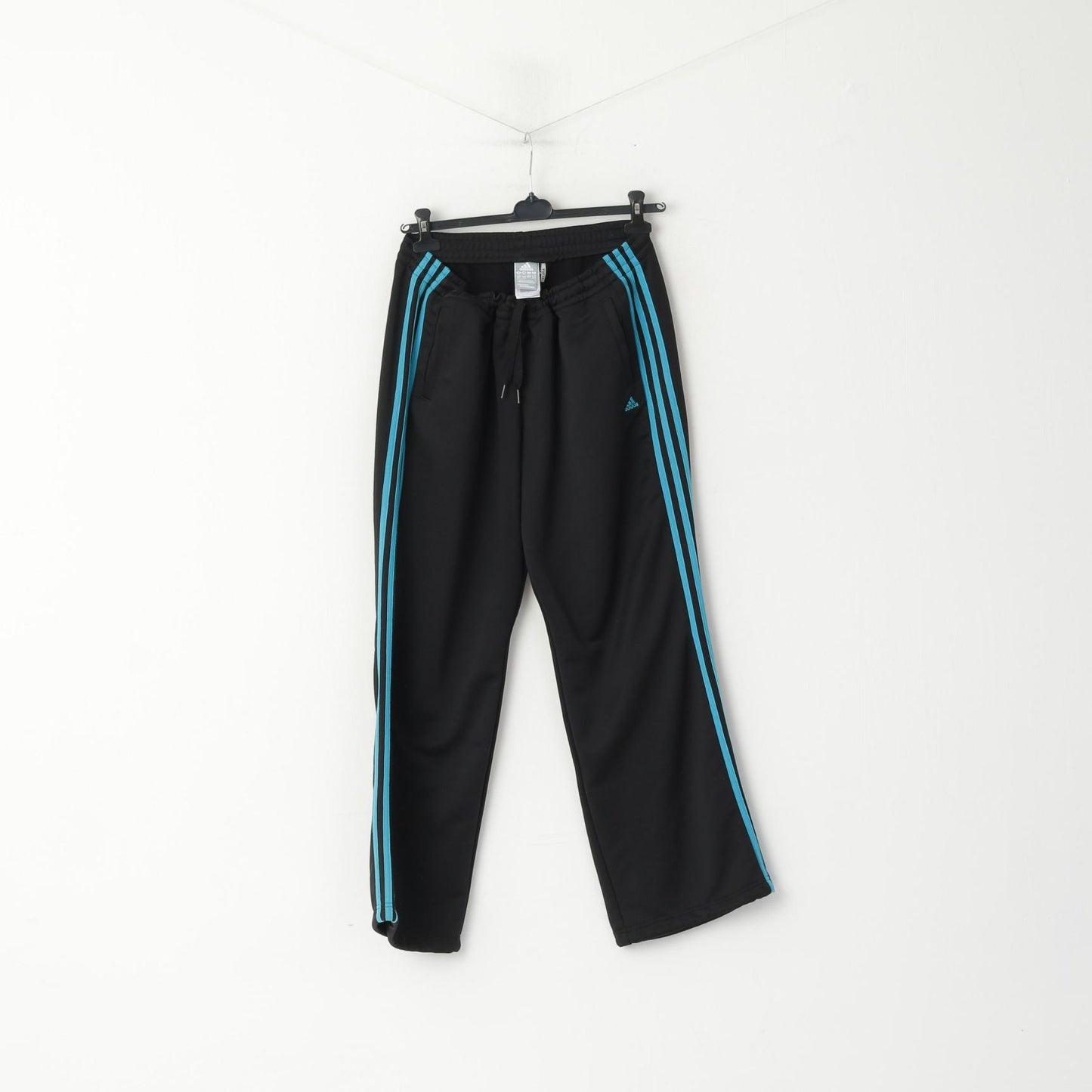 Pantaloni sportivi Adidas XL 20-22 da donna neri a 3 strisce Climalite Sportswear