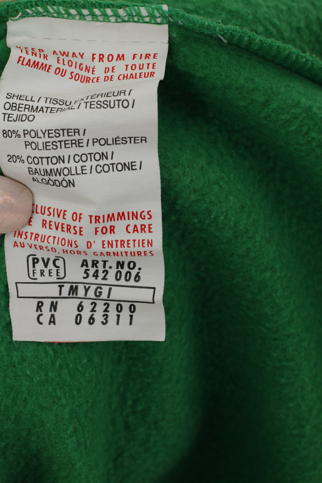 Felpa Puma da uomo L (M) verde rosso vintage Oldschool anni '80 con zip intera, tuta sportiva