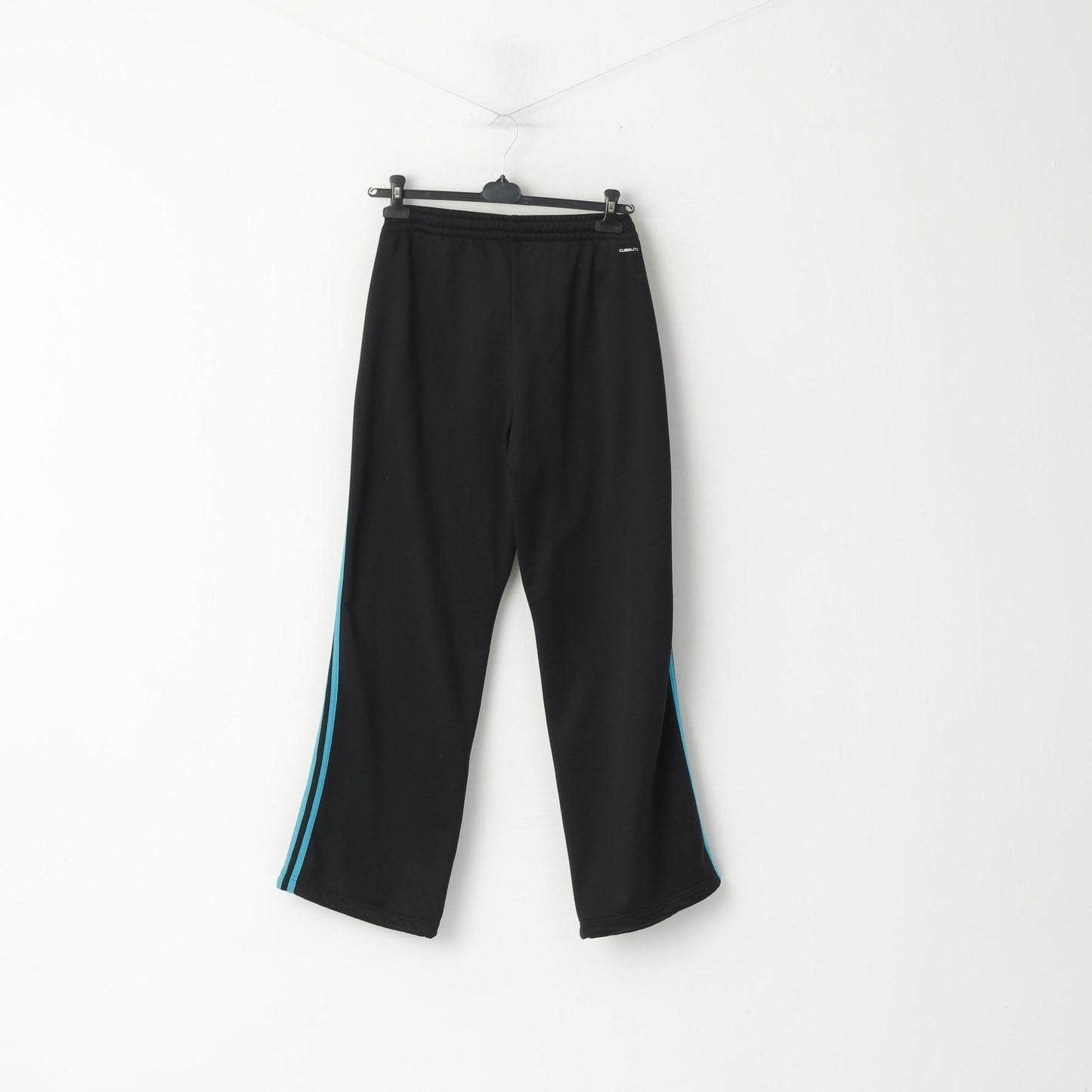 Pantaloni sportivi Adidas XL 20-22 da donna neri a 3 strisce Climalite Sportswear
