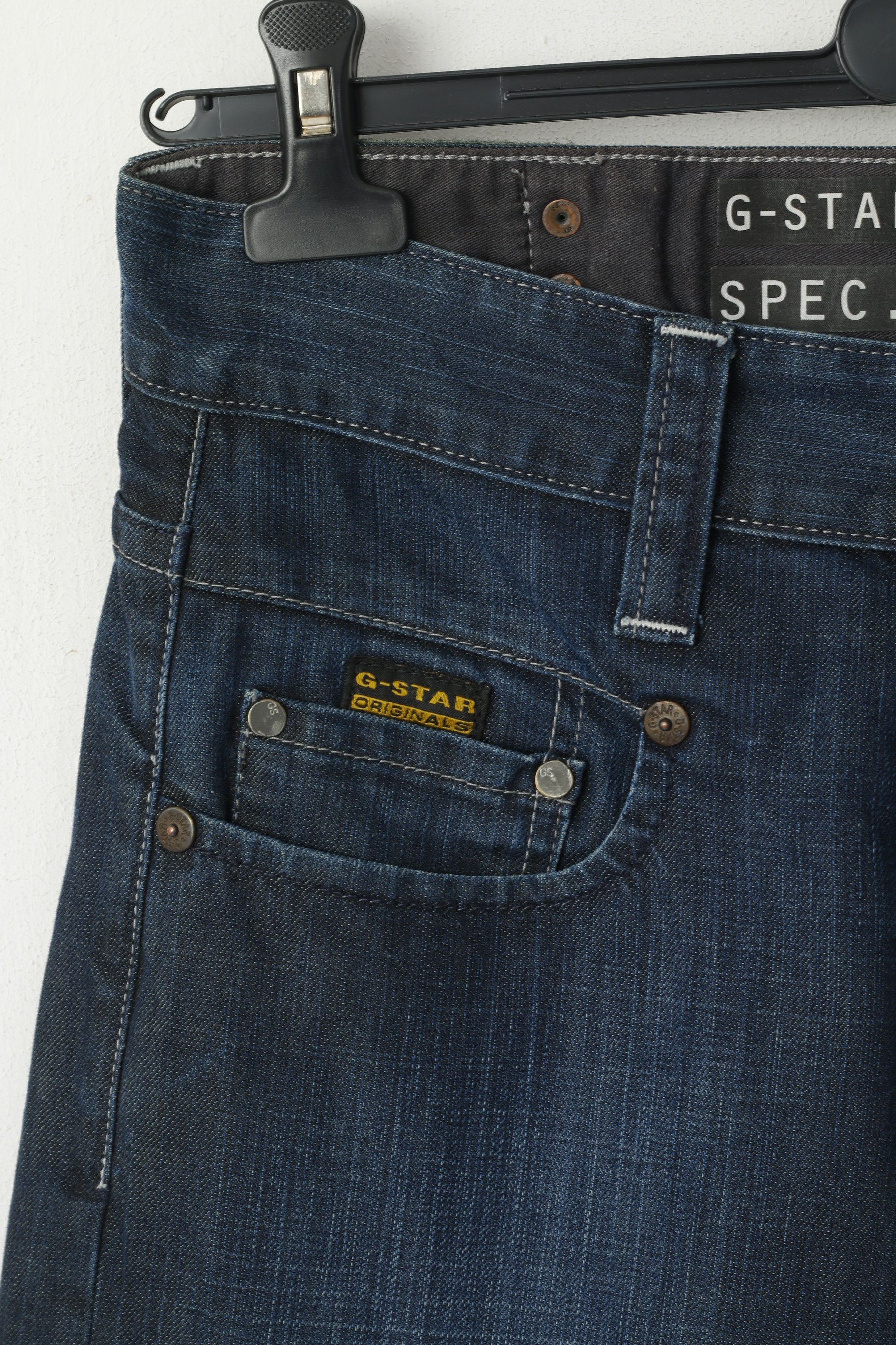 G-STAR homme W 31 L 32 jean pantalon marine Denim Radar couverture ample coton pantalon droit