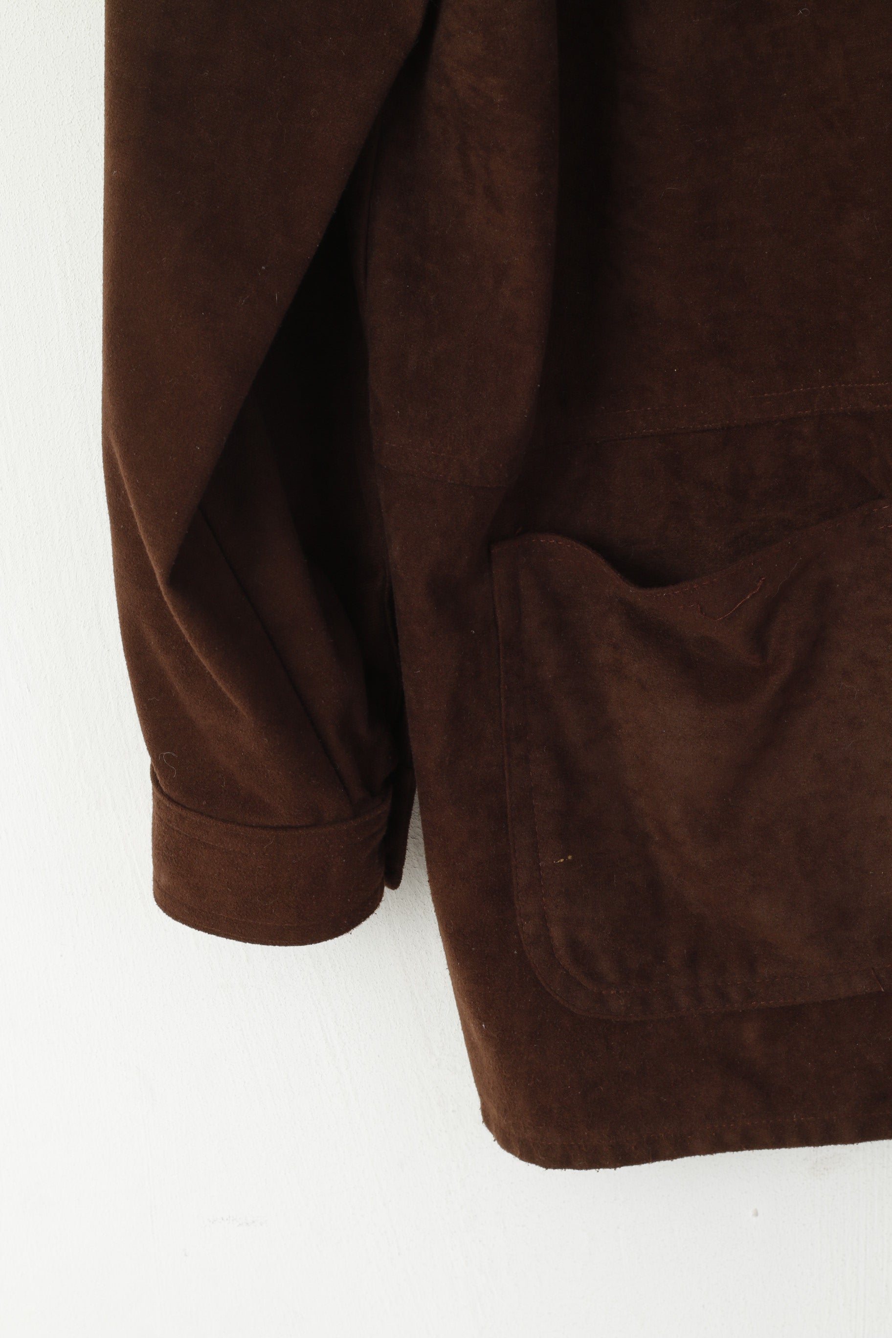 C&A Yessica Women 18 44 XL Casual Shirt BrownCountry Long Sleeve Vintage Top