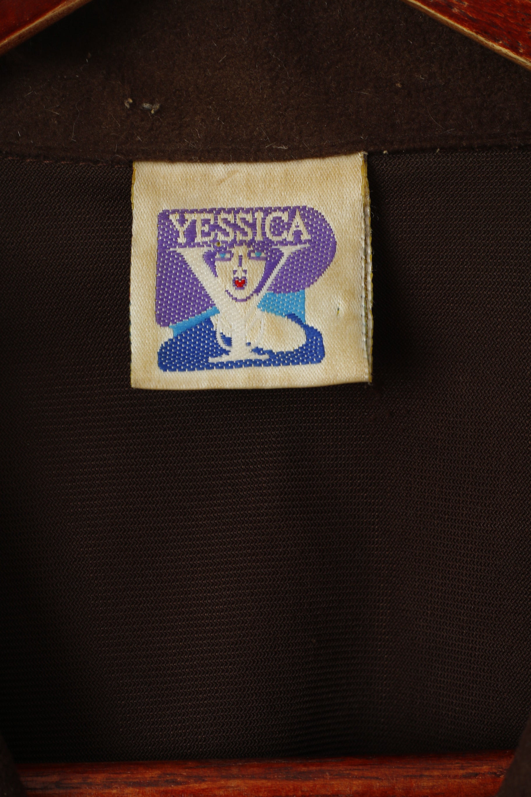 C&A Yessica Women 18 44 XL Casual Shirt BrownCountry Long Sleeve Vintage Top