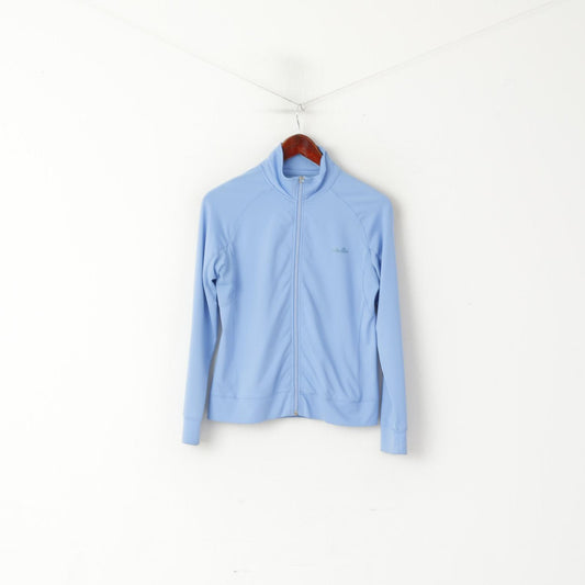 Ellesse Women 36 S Sweatshirt Blue Full Zip Sportswear Warm Up Top