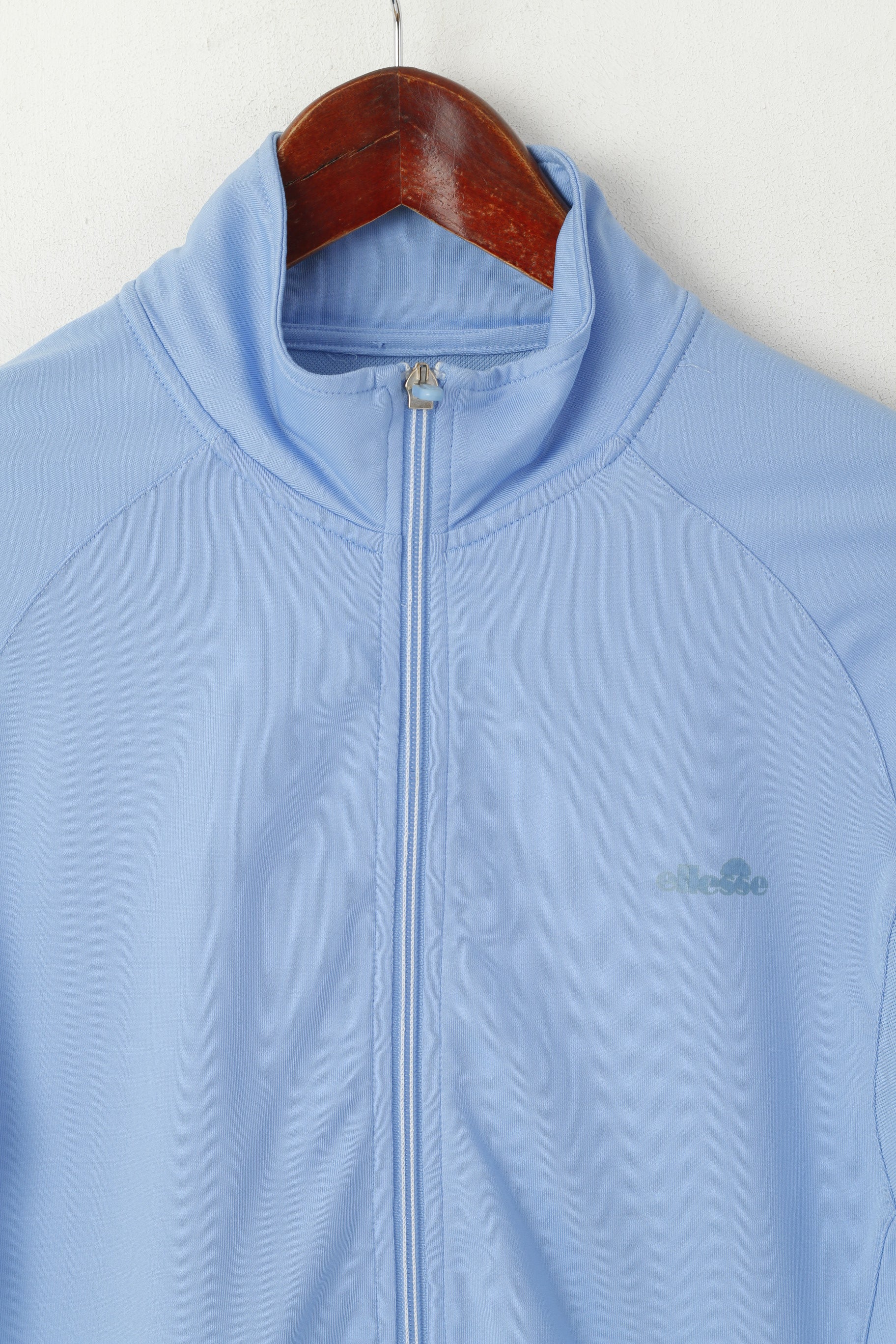 Ellesse Donna 36 S Felpa Blu Full Zip Sportswear Warm Up Top