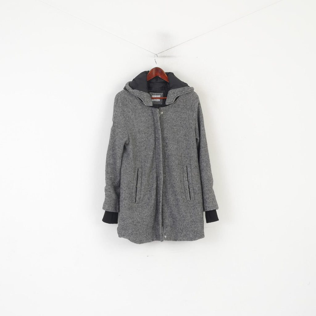 Kangourous femmes 14 40 M manteau gris fermeture éclair complète à capuche doublé haut de Sport classique