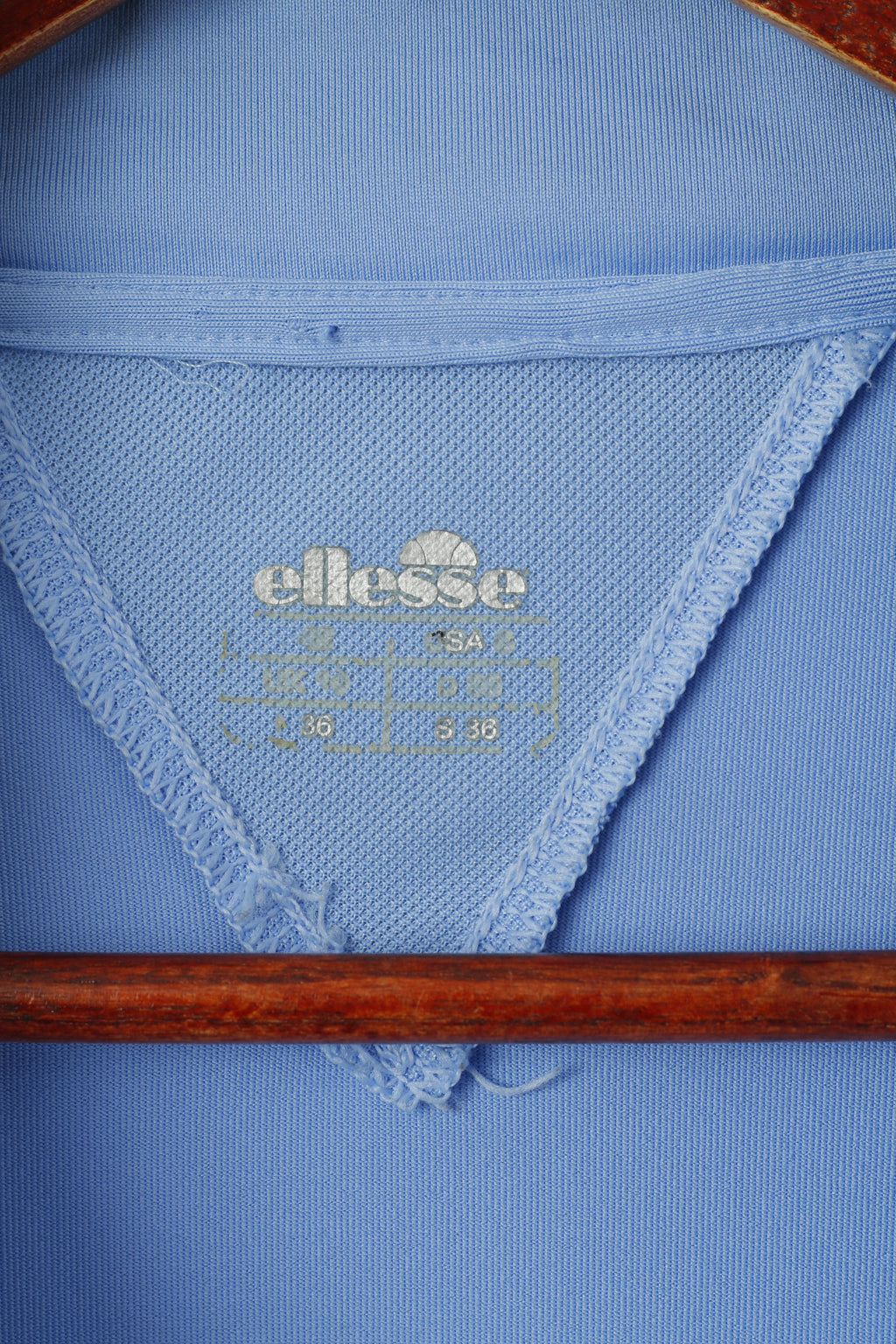 Ellesse Women 36 S Sweatshirt Blue Full Zip Sportswear Warm Up Top