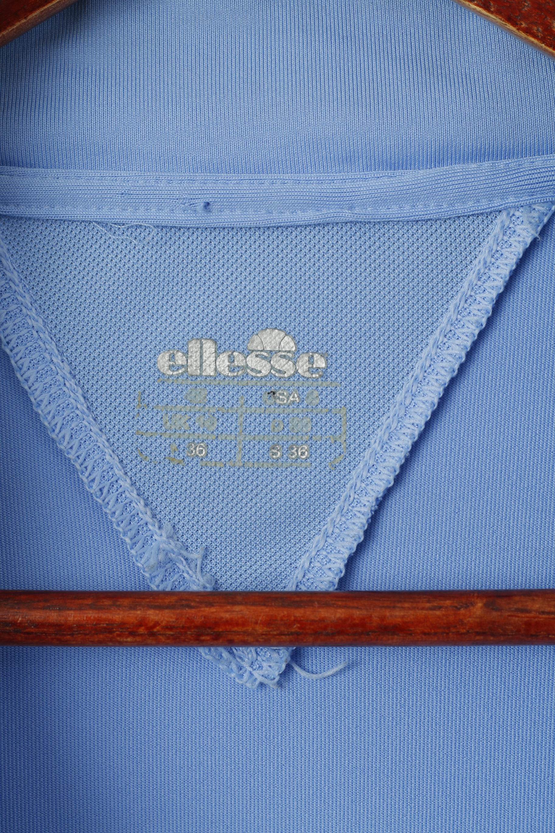 Ellesse Donna 36 S Felpa Blu Full Zip Sportswear Warm Up Top