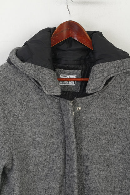 Kangaroos Donna 14 40 M Cappotto Grigio Completo con cerniera Foderato con cappuccio Top sportivo classico