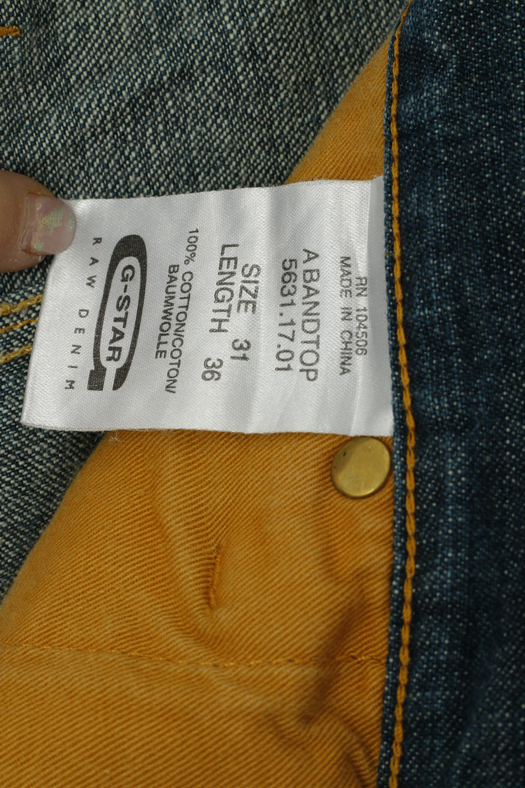 G-STAR RAW Homme W 31 L 36 Pantalon Jeans Coton Vert Bleu Pantalon Droit Denim