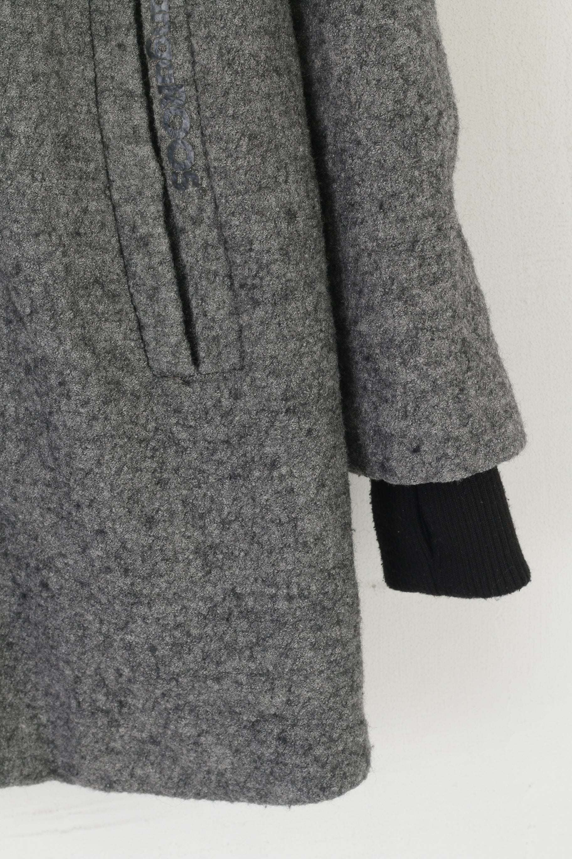 Kangourous femmes 14 40 M manteau gris fermeture éclair complète à capuche doublé haut de Sport classique