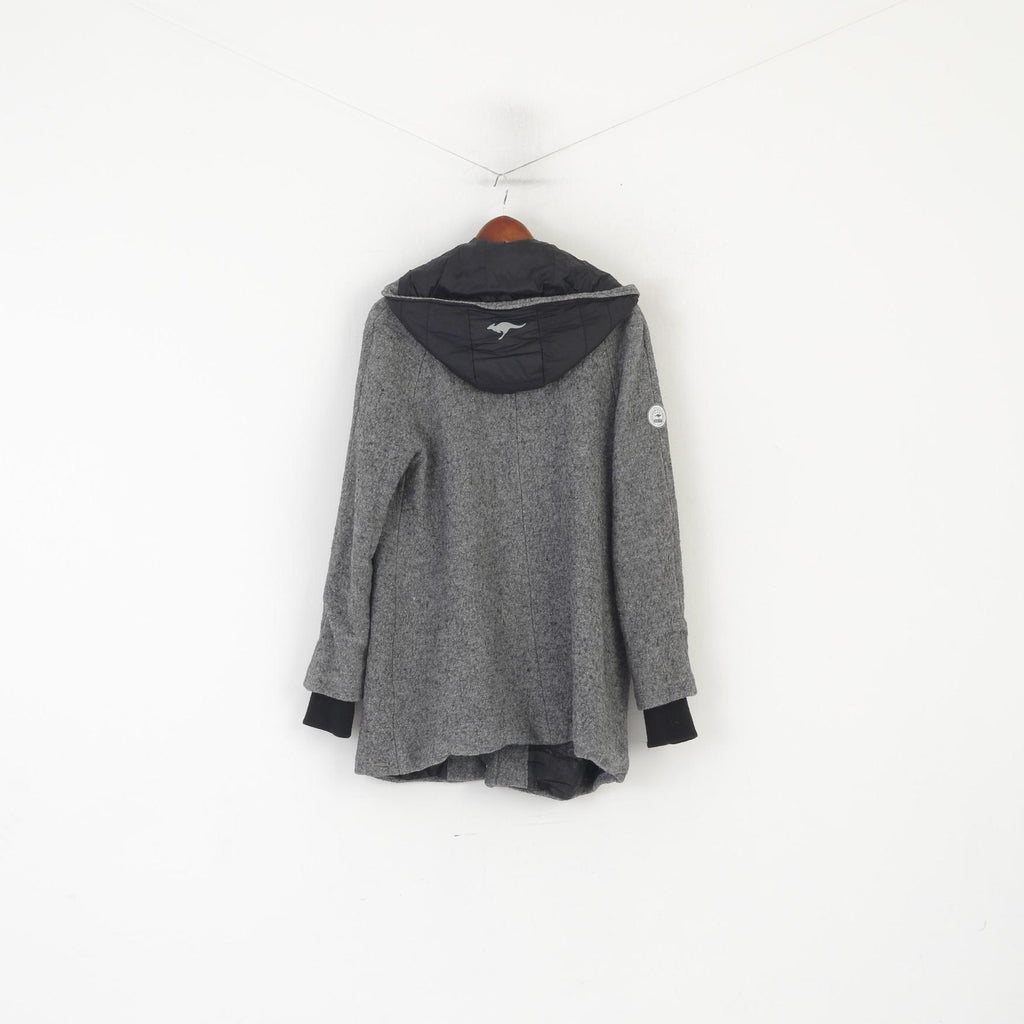 Kangourous femmes 14 40 M manteau gris fermeture éclair complète à capuche doublé haut de Sport classique