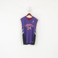 Reebok Hommes L Chemise Violet Toronto Raptors NBA Jersey #24 Peterson Vintage Top
