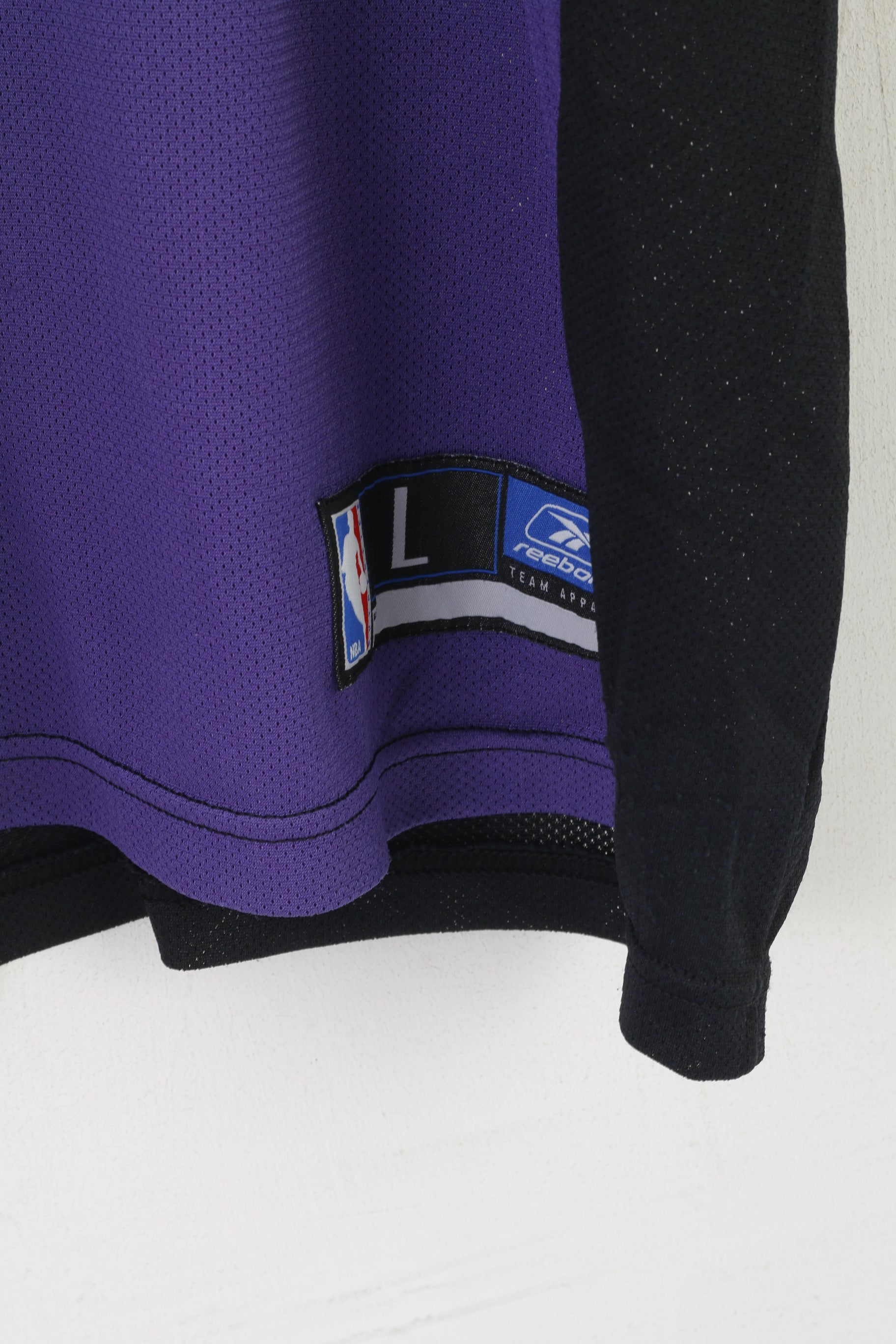 Reebok Men L Shirt Purple Toronto Raptors NBA Jersey #24 Peterson Vintage Top