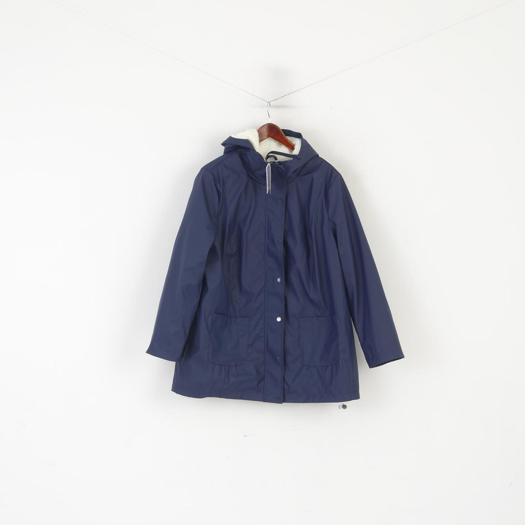 Nouveau Wattrepellent femmes 22 48 XL veste marine extérieur à capuche doublé pull à capuche