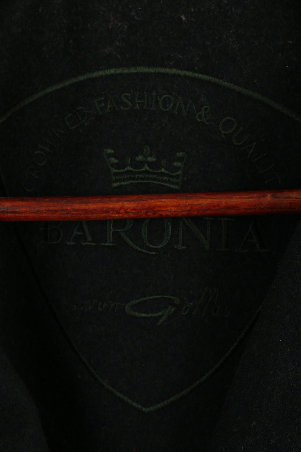 BARONIA VON GOLLAS Donna 20 46 Cappotto Verde Scuro Lana Toscana Loden Italia Top