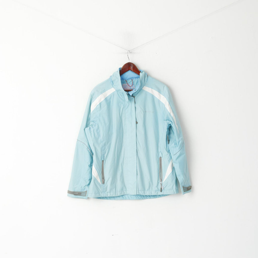 TCM Nature Trail Women 14/16 L Jacket Light Blue Lightweight Nylon Outdoor Top