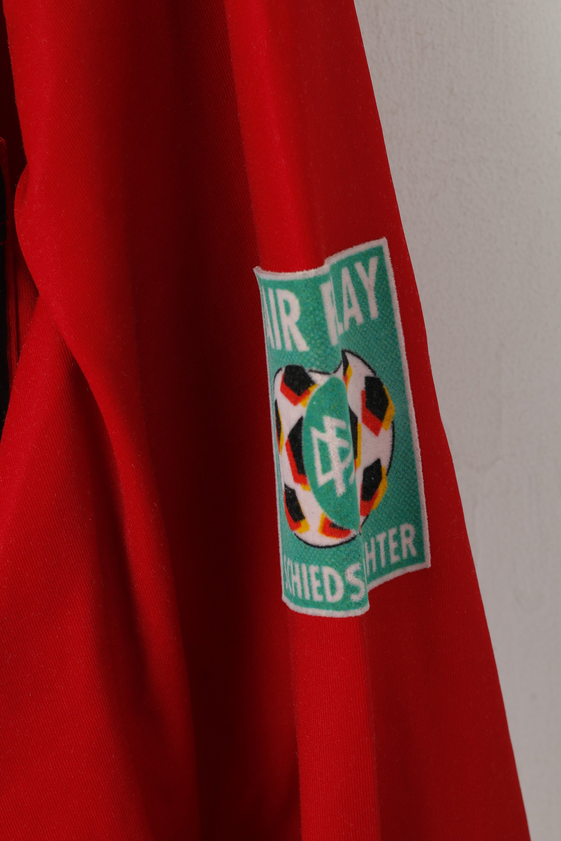 Erima Men XXL Polo Shirt Red Vintage Schiedsrichter Niederrhein E.V. Football Jersey Top