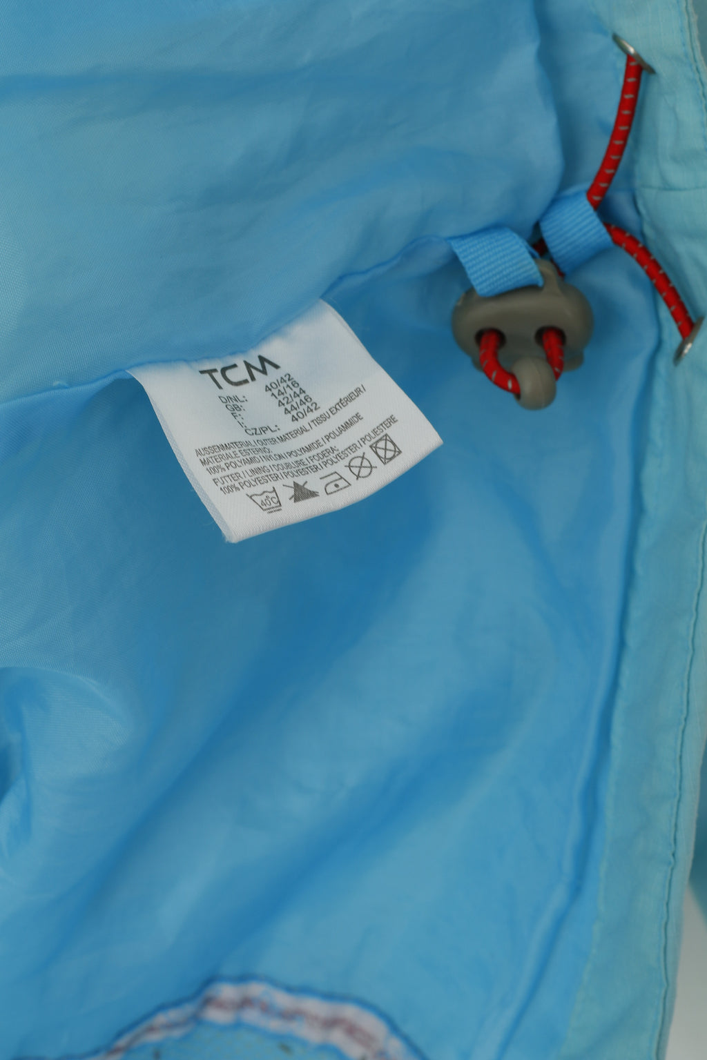 TCM Nature Trail Women 14/16 L Jacket Light Blue Lightweight Nylon Outdoor Top