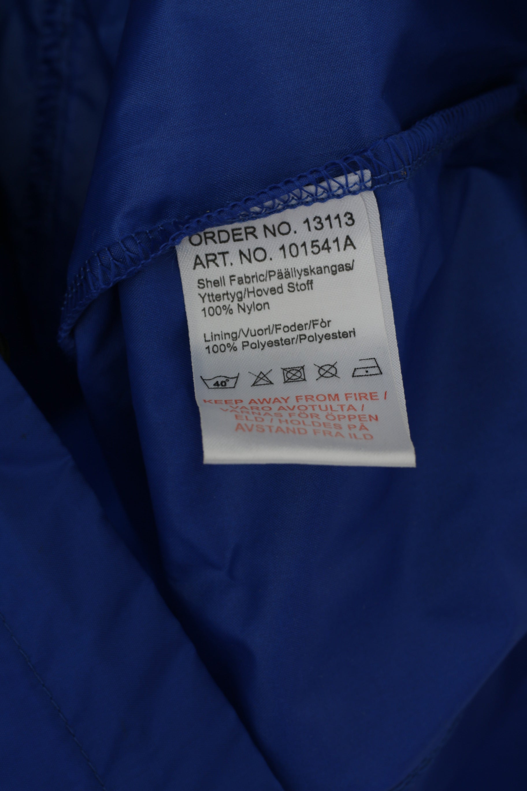 Giacca Umbro Uomo XL Blu Nylon TUIL Tromsdalen Maglia da allenamento antipioggia da calcio