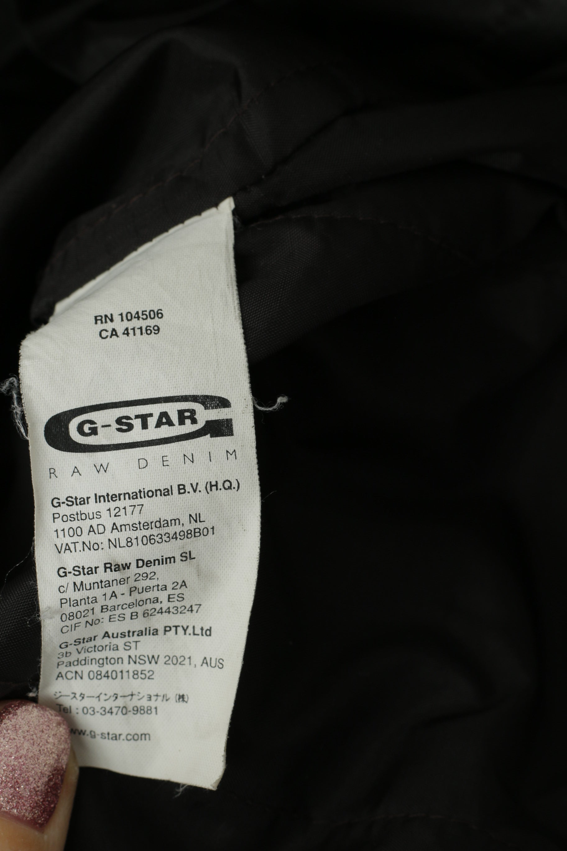 G-STAR RAW Men XXL (XL) Jacket Brown Wax Cotton Hooded Zip Up Astron Parka Top