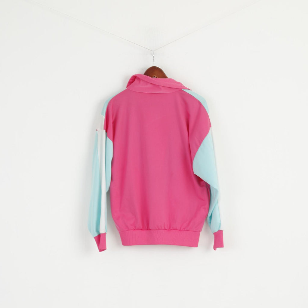 Sweat-shirt Vintage pour femmes, rose menthe, fermeture éclair complète, haut de survêtement Oldschool brillant