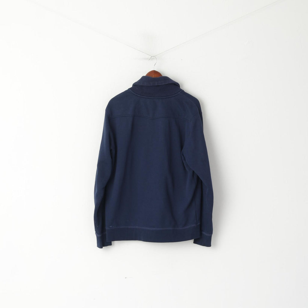 Felpa Raw Correctline di G-Star Men XL (L) Felpa in cotone blu scuro con cerniera intera