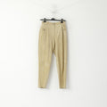 Meico Landhaus Women 42 M Leather Trousers  Beige Suede Vintage Tyrol Pants