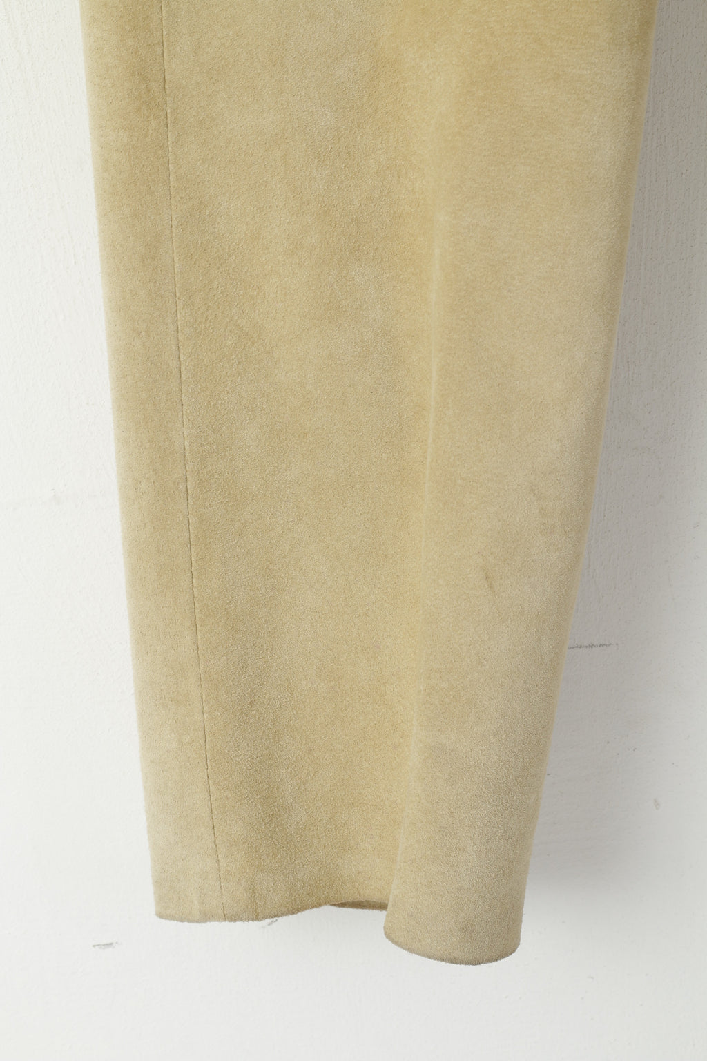 Meico Landhaus Donna 42 M Pantaloni in pelle Pantaloni tirolesi vintage in pelle scamosciata beige