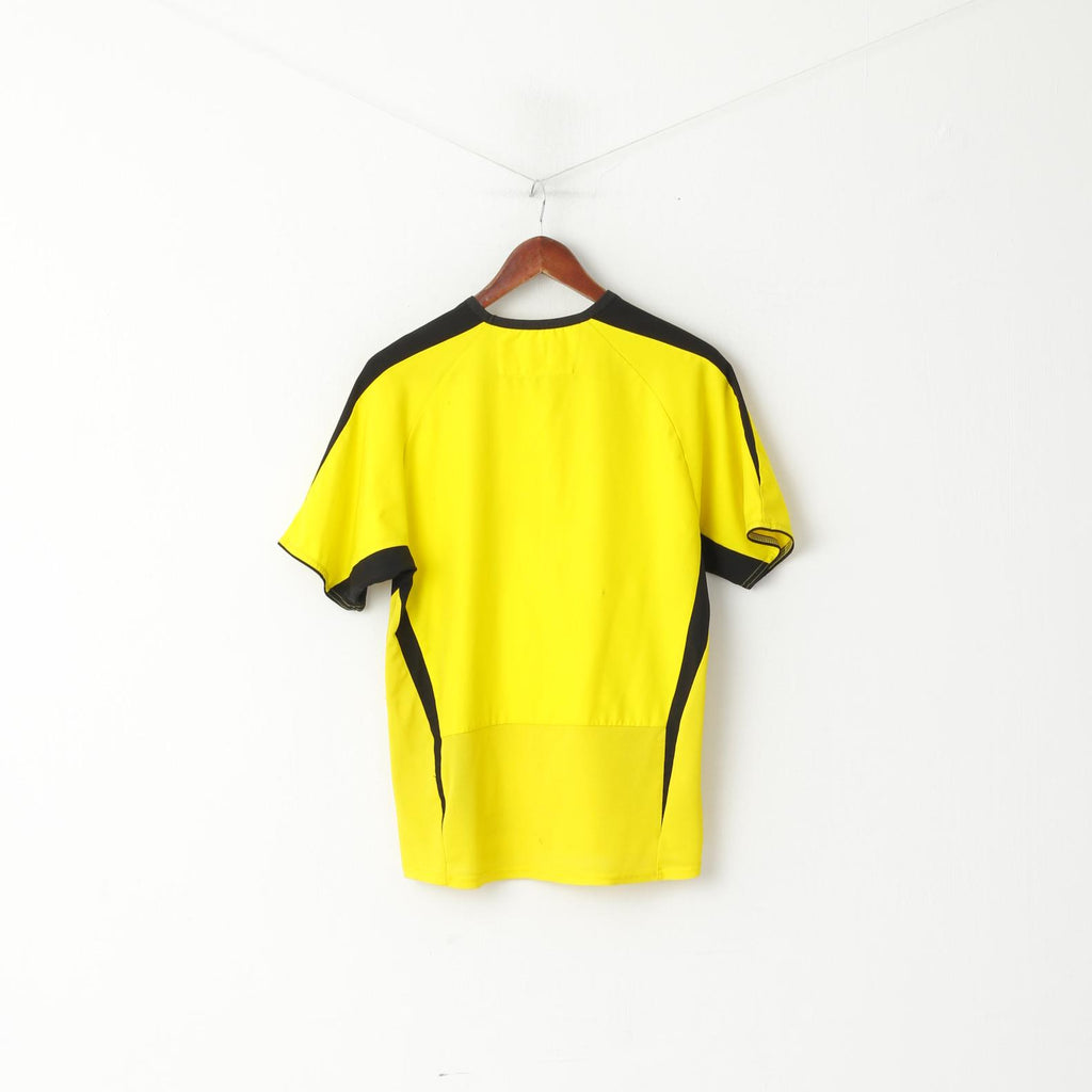 Diadora Youth JXL 14 Age Shirt Yellow Aston Villa Football Club Jersey Sport Top