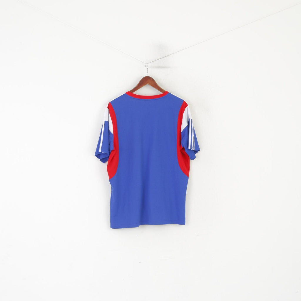 Adidas Men XL Shirt Blue Nepal National Team Football Jersey Climacool Top