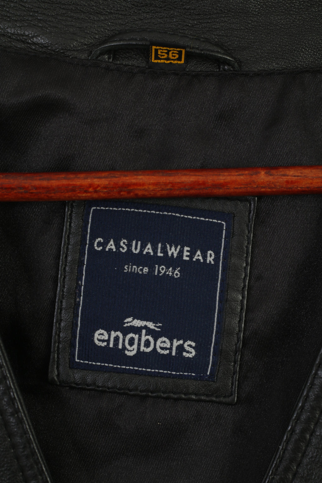 Engbers Men 56 XL Waistcoat Black Soft Leather Casual Wear Pockets Western Vest