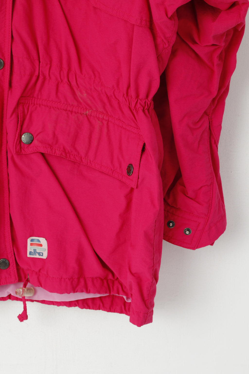 Elho Women 38 M Jacket Vintage Amaranth Gore Tex Waterproof '90 Anorak Coat