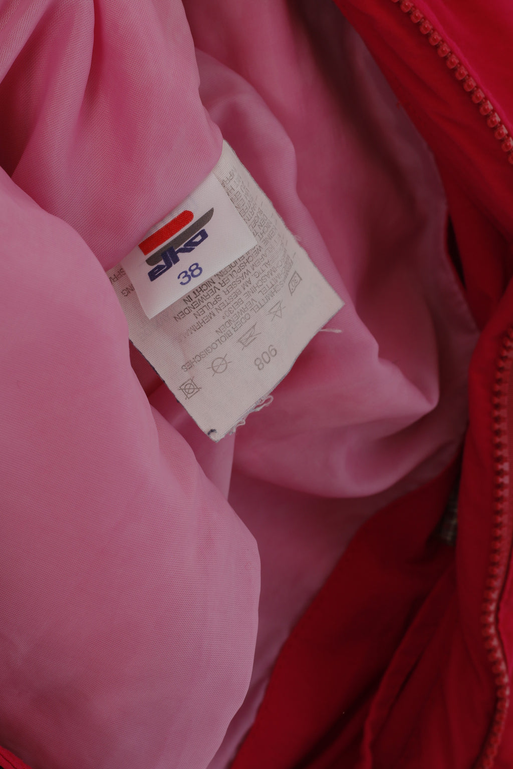 Elho Women 38 M Jacket Vintage Amaranth Gore Tex Waterproof '90 Anorak Coat