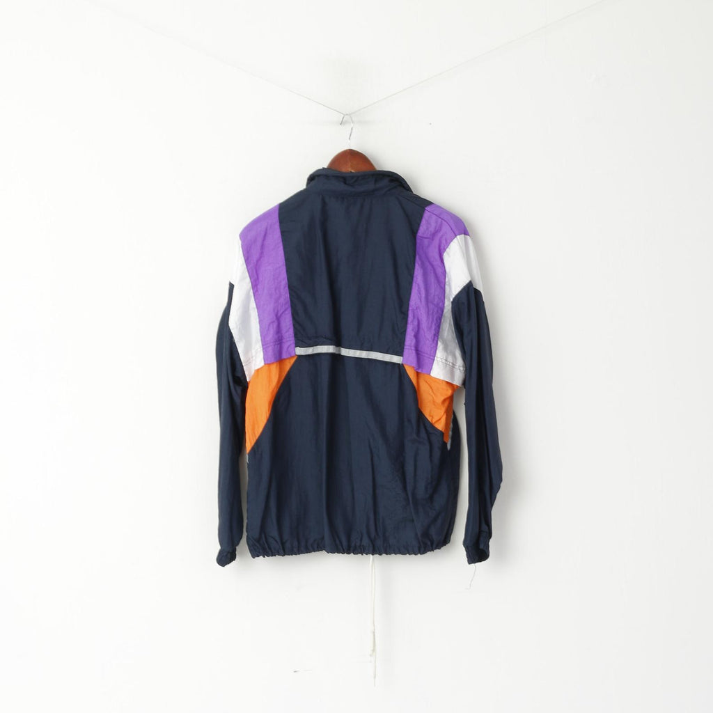 Giacca SUB 4 da uomo, blu scuro, vintage, riflettente, trilobato, Walk &amp; Run, top sportivo vecchia scuola