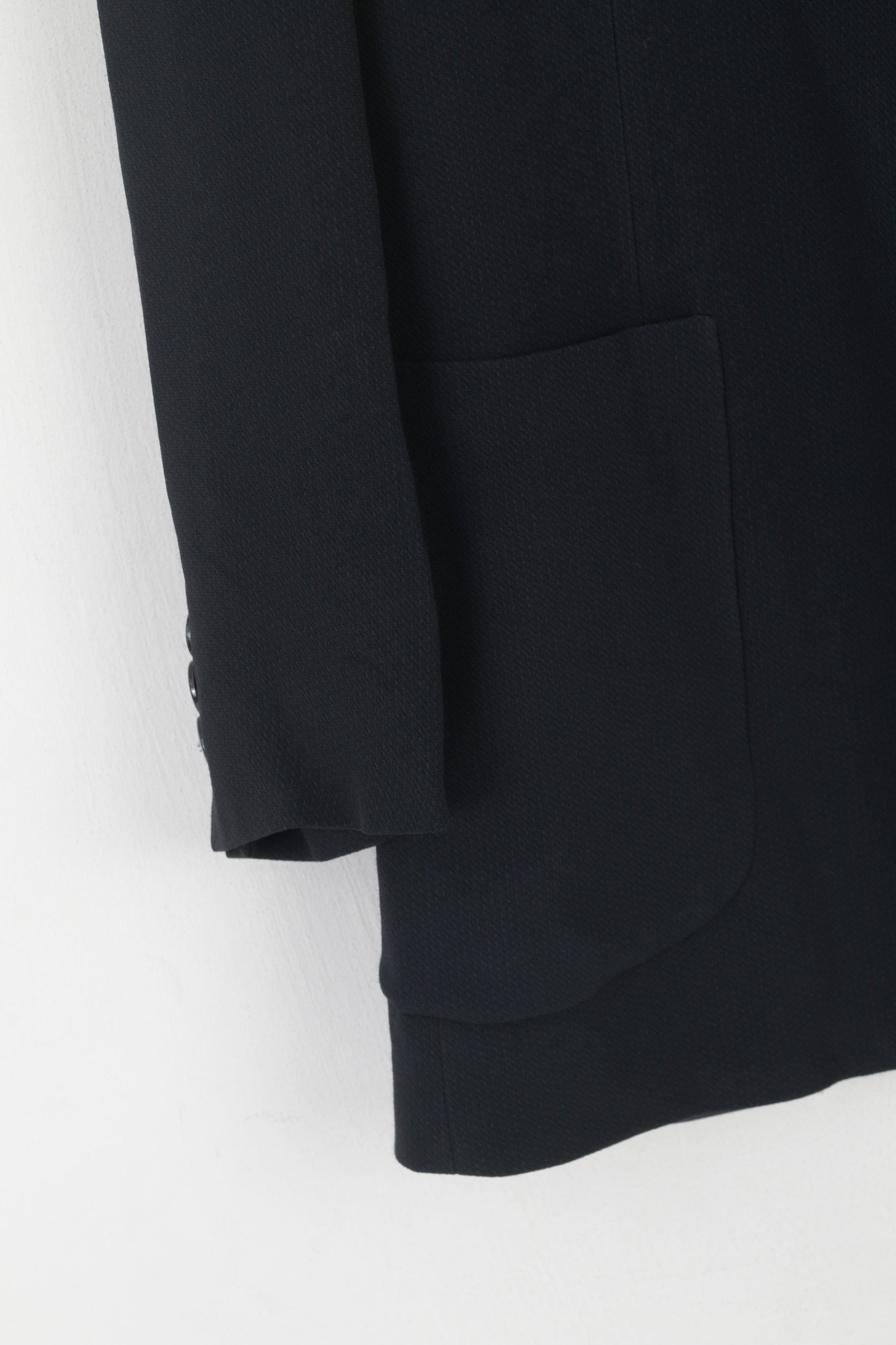 Sartoria Del Borgo Women 42 S Blazer Navy Viscosa Vintage Made In Italy Jacket