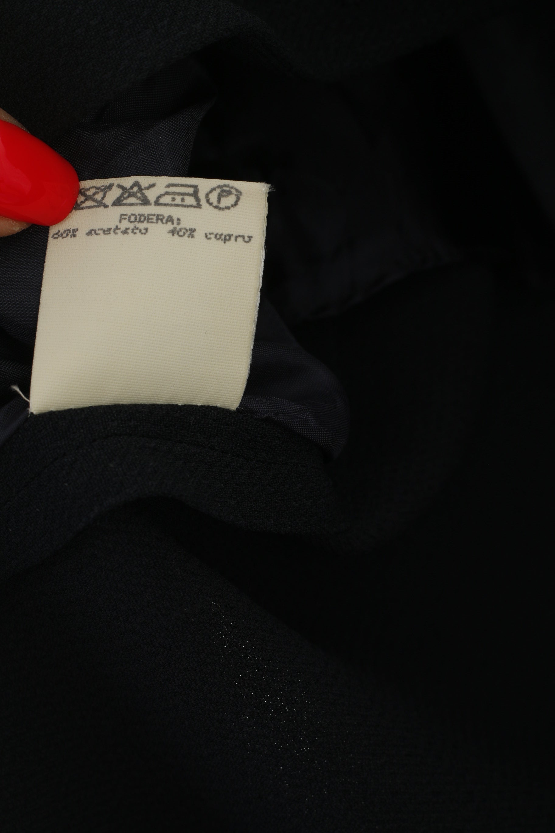 Sartoria Del Borgo Donna 42 S Blazer Navy Viscosa Giacca Vintage Made In Italy